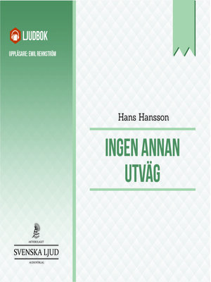 cover image of Ingen annan utväg